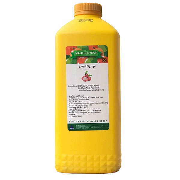 Siro - Syrus Maulin Can Vàng Đủ Vị 1.3kg & 2.5kg - Bao Giá Thị Trường