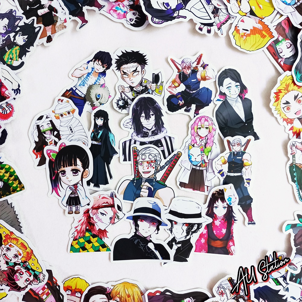 Hình dán Demon Slayer - Sticker nhựa PVC không thấm nước