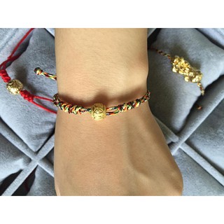 vòng ngũ sắc bi bạc mạ vàng