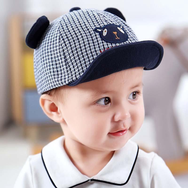 Mũ lưỡi trai tai gấu xinh xắn cho bé