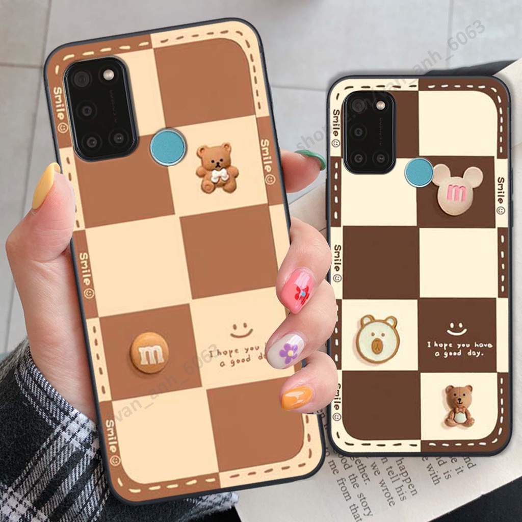 Ốp lưng Realme C17 / 7i hình gấu, kẹo dễ thương cute