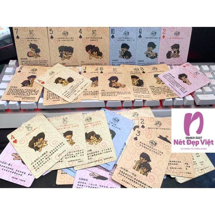 Bộ Bài Tây Tình Yêu Phong Cách Người Lớn Kamasutra 52-54 Lá Vui Nhộn