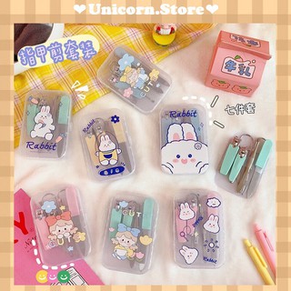 Bộ cắt móng tay đa năng, bộ dụng cụ bấm móng tay 7 chi tiết hoạt hình Unicorn Store