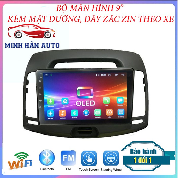 Bộ màn hình Android cho xe HYUNDAI AVANTE, độ màn hình ô tô, phụ tùng nội thất xe hơi