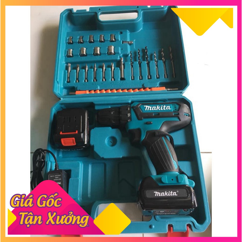 [ GIÁ HỦY DIỆT ]  Máy Khoan pin MAKITA 18V 100% lõi đồng