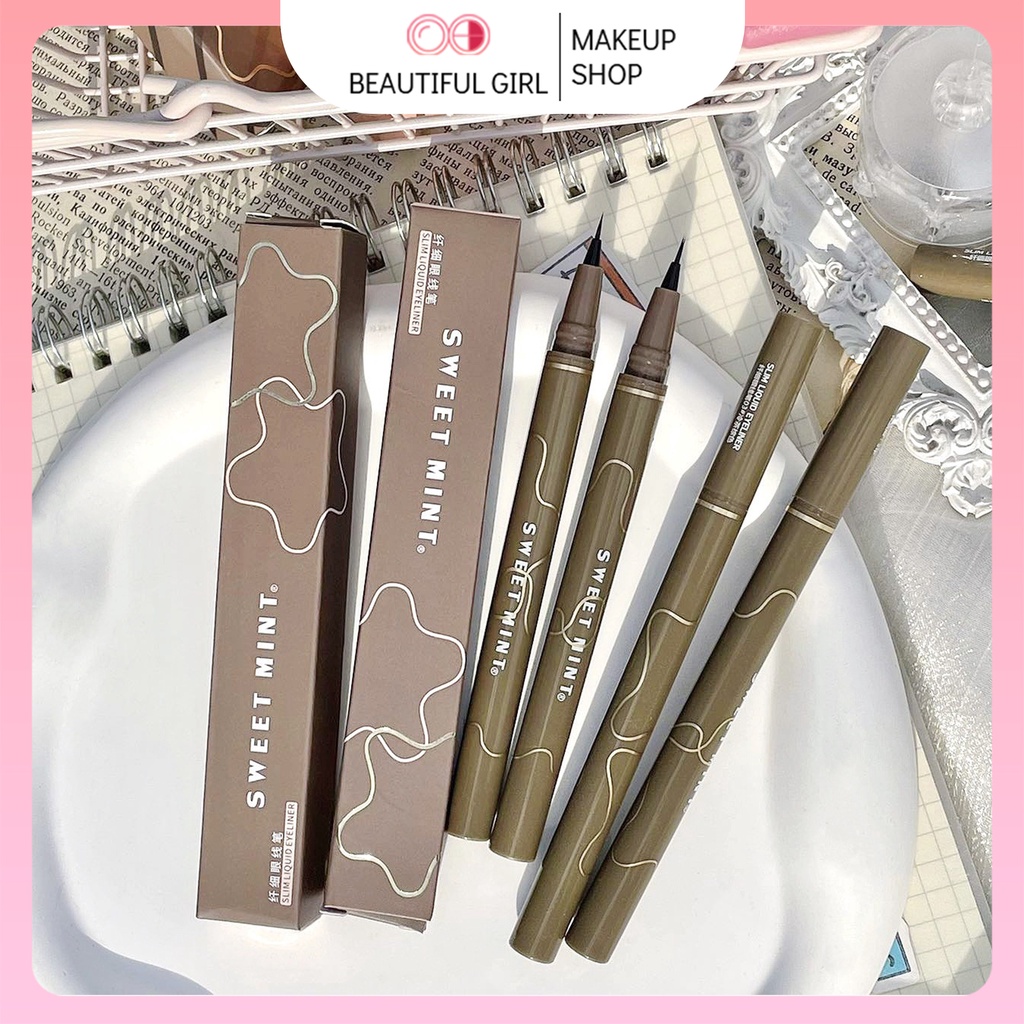 Rẻ nhất Bút Kẻ Mắt Dạng Lỏng Ngọt Ngào Màu Đen / Trắng / Nâu Lâu Trôi Không Thấm Nước Chống Mồ Hôi