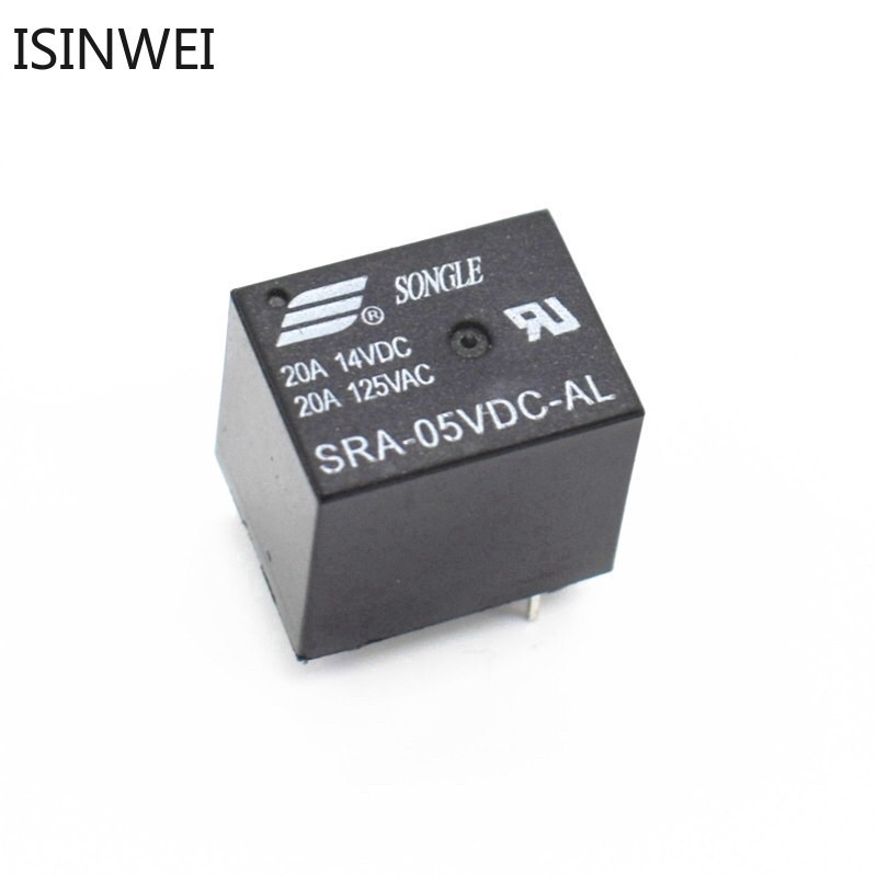 Rơ le SONGLE12VDC 20a, 5 chân.