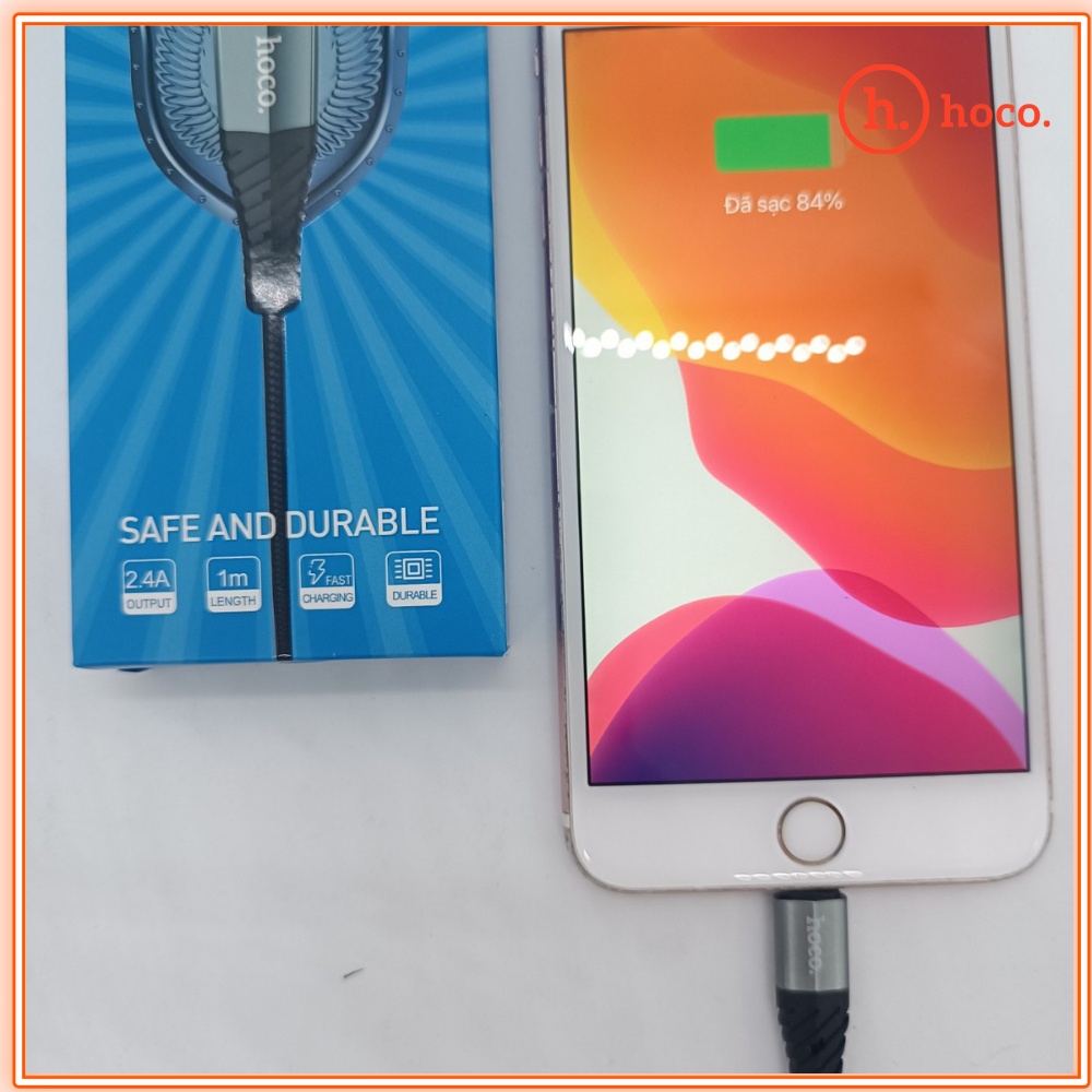 Dây Sạc Phone Chính hãng Hoco X38 Dây Dù Chống Đứt - Sạc Nhanh 5V-2.4A Dài 1M - Bảo Hành 12 Tháng
