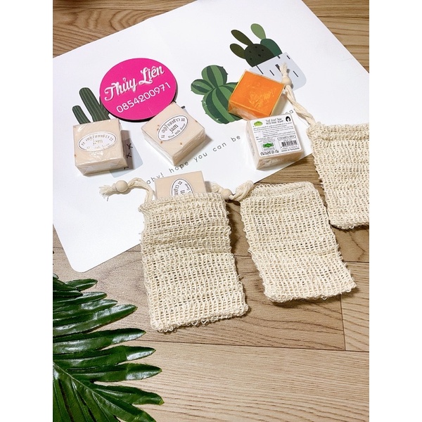 Túi lưới tạo bọt xà bông cục