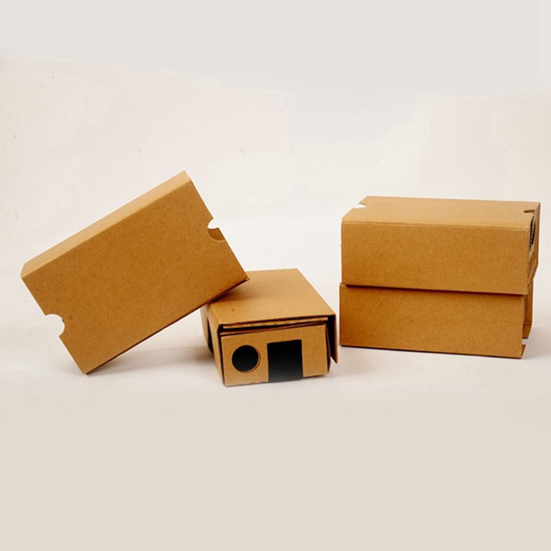 Set 6 Kính 3d Cho Điện Thoại Google Cardboard V2 Vr Vilencia 4.5-6inch + Băng Đeo