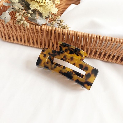 Kẹp tóc càng cua Hàn Quốc Alaba hình chữ nhật đẹp cute dài 8,5cm