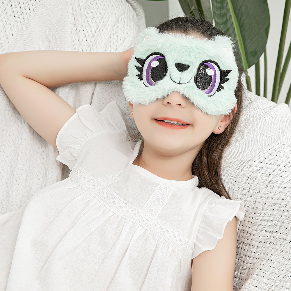 Bịt mắt ngủ hình gấu trúc dễ thương nhiều màu sắc mềm mại bảo vệ mắt khi đi du lịch