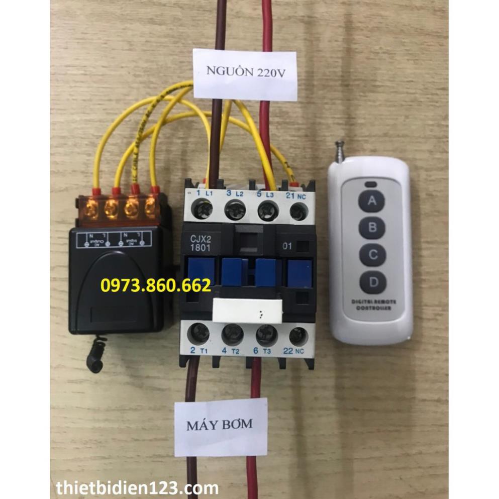 Điều khiển từ xa cho máy bơm 220v/380v - 1000 mét -TBĐ -Thiết bị điện giá tốt