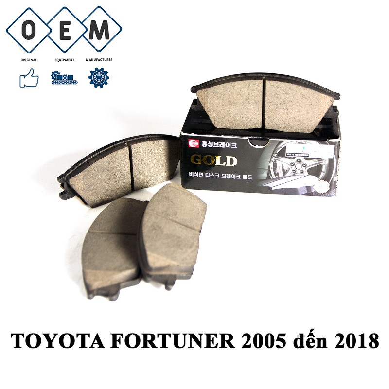 Bố thắng má phanh trước TOYOTA FORTUNER 2005 đến 2018