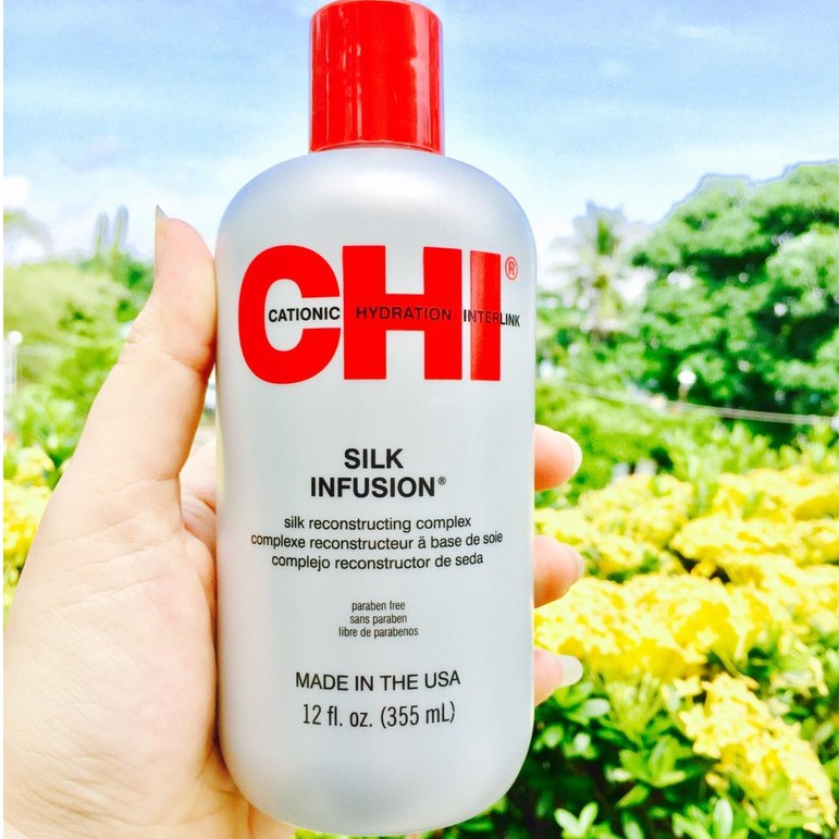 Tinh Dầu Dưỡng Tóc Mềm Mượt CHI Silk Infusion 355ml