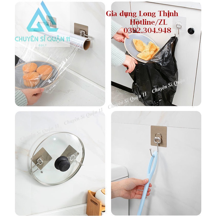 Móc Inox Dán Tường Chịu Lực 15KG Móc Treo Đồ Nặng Dán Tường Chất Lượng Cao