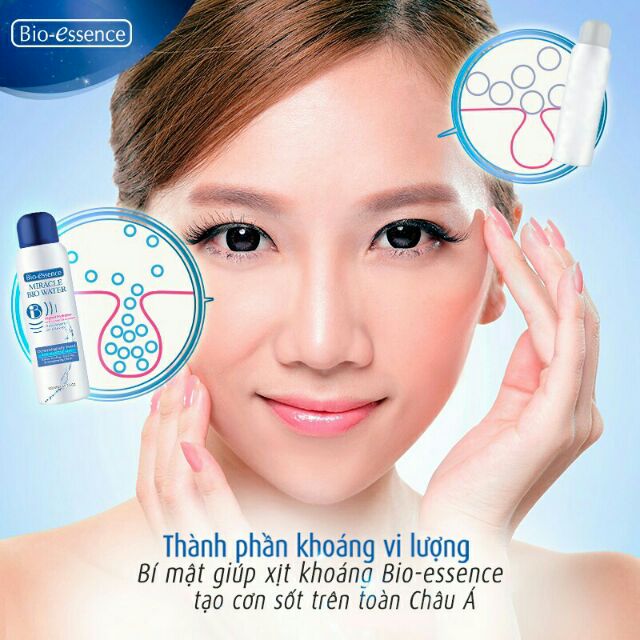 Xịt Khoáng cho da nhạy cảm Bio Esence 100ml