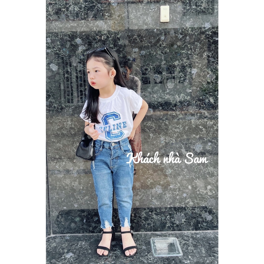 Áo thun tay lỡ Celin e 2022 cho bé &amp; gia đình , áo phông cotton bé trai, gái ,unisex, Samyy_vn