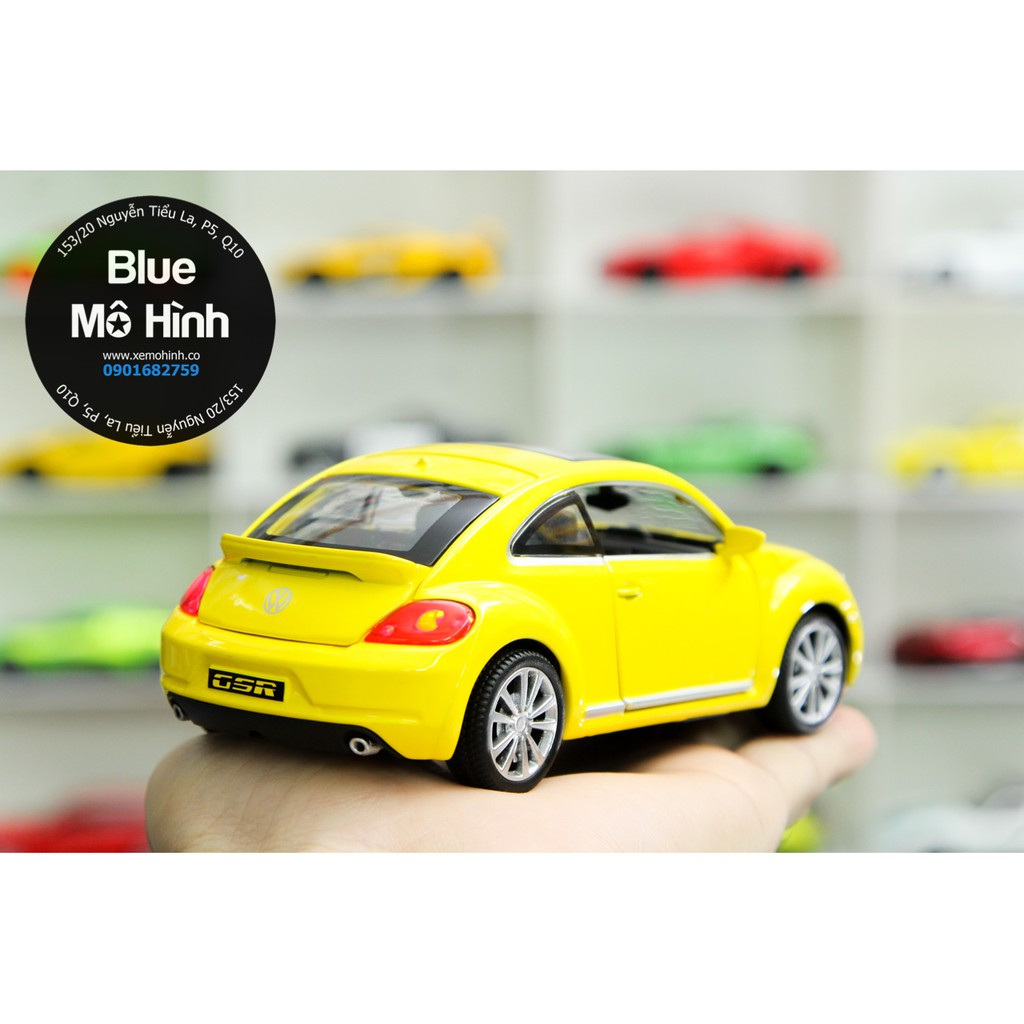 Xe mô hình con bọ dễ thương Volkswagen Beetle Yellow 1:32