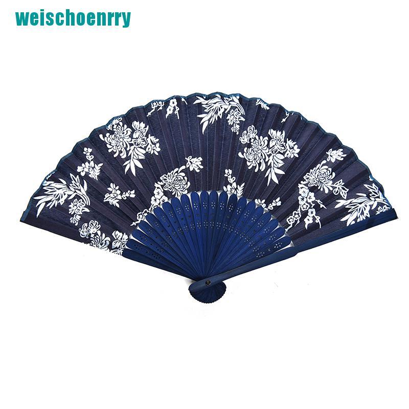 Rér●Quạt Xếp Cầm Tay Bằng Tre + Giấy Múa Kiểu Trung Hoa Cổ Điển