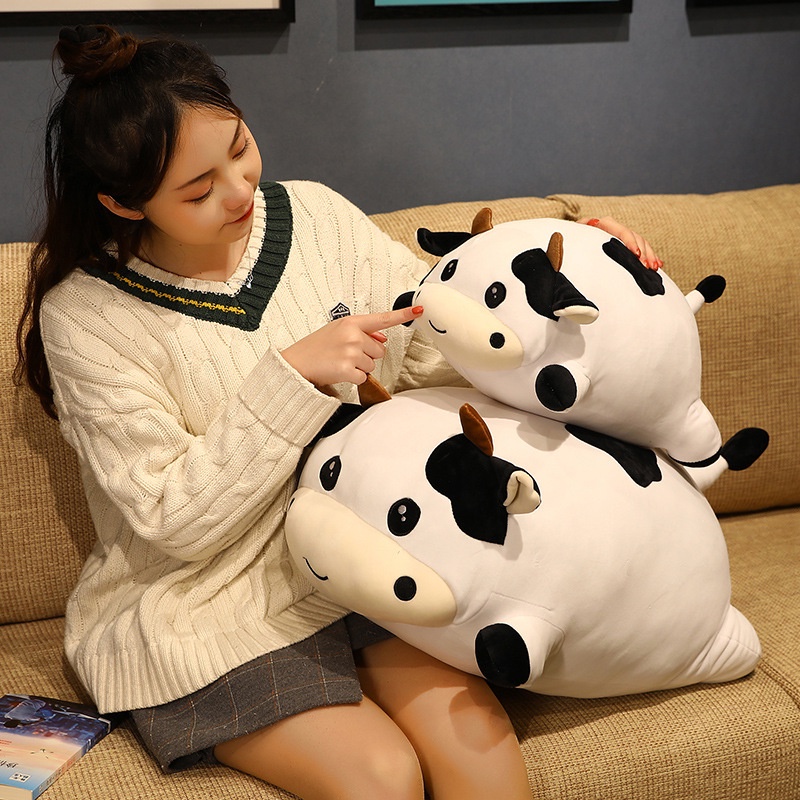 Bò Sữa Béo Bông Cao Cấp mềm mịn siêu đáng yêu - Gối ôm, gấu bông, gối văn phòng nhiều mẫu