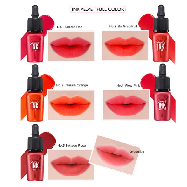 Son kem lì Ink VELVET
