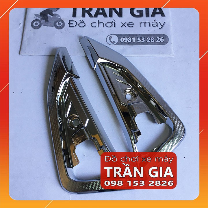 Ốp gác chân sau xe SH 2020-2021-2022 full bộ trong ngoài - phụ kiện trang trí xe sh