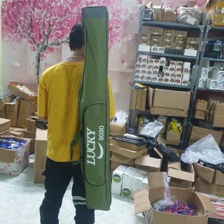 Túi đựng cần Lucky 2 ngăn chính 1 ngăn phụ/chất vải dày dặn đủ size