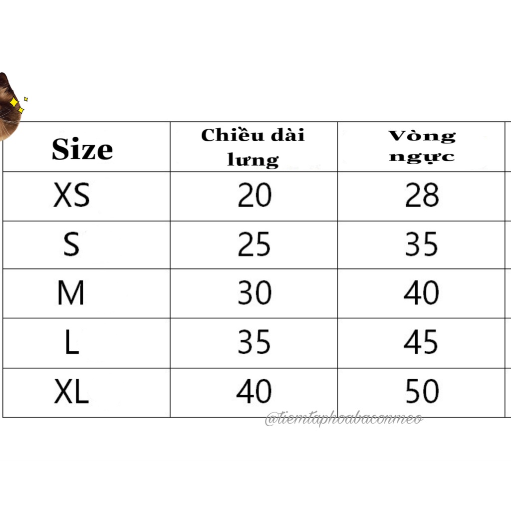 Áo vai bèo hoạ tiết thỏ cho thú cưng