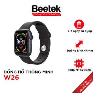 Đồng Hồ Thông Minh Smart Watch W26 Series 6 Nghe Gọi, Đo nhịp tim /Size 44 / Chống nước IP68