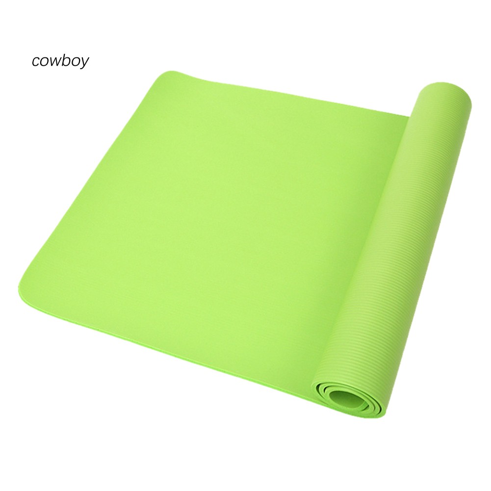 COW_10mm NBR Anti-slip Gym Home Fitness Exercise Yoga Pilates Mat Carpet Cushion