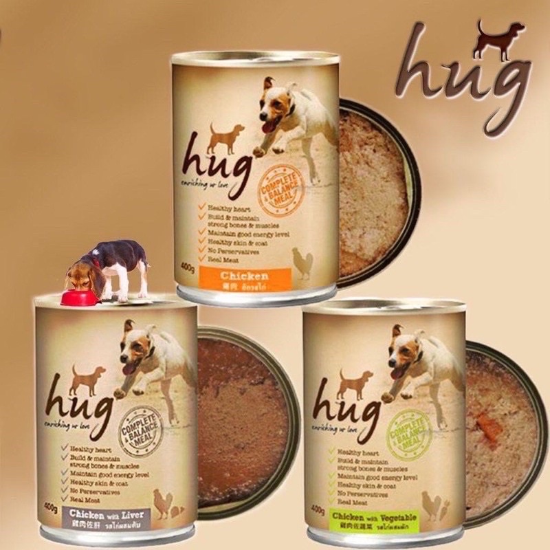 PATE CHÓ HUG LON 400g