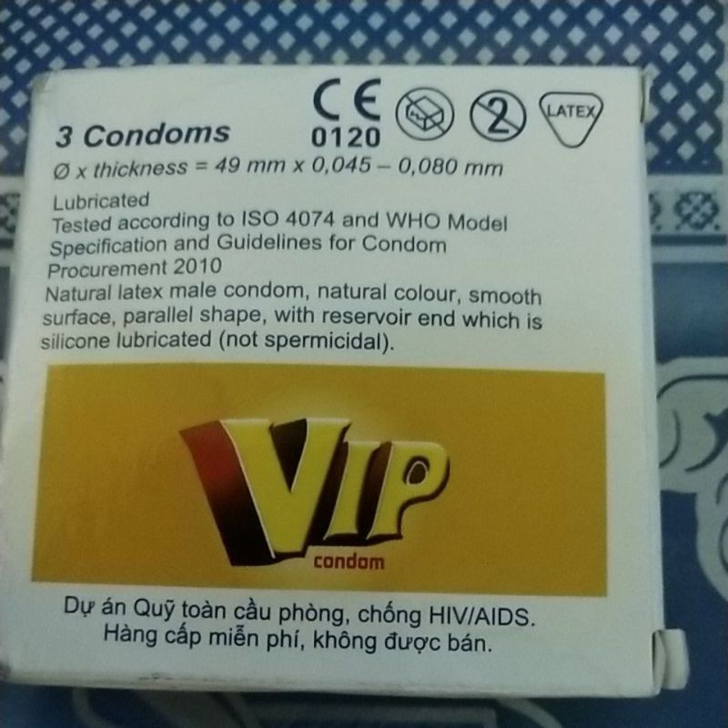 bao cao su VIP 3 cái 1 hộp giá siêu rẻ