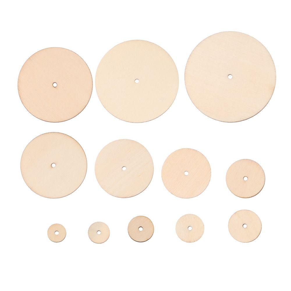 RAINBOW Set 10 Đầu Nối Bằng Gỗ Chất Lượng Cao Dùng Làm Đồ Thủ Công DIY
