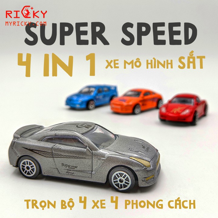 4 IN 1 Bộ xe sắt thời thượng giá tốt Super Speed