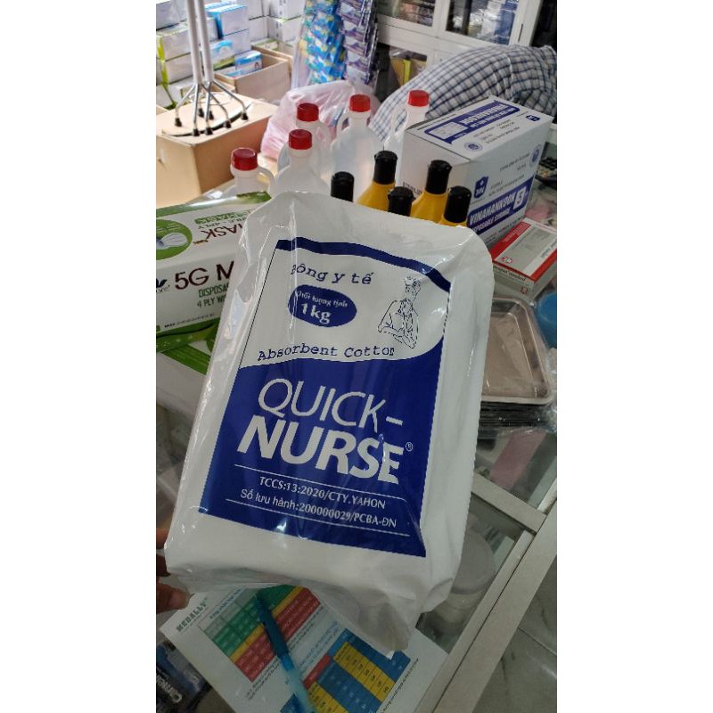 Bông gòn y tế QUICK NURSE 1kg