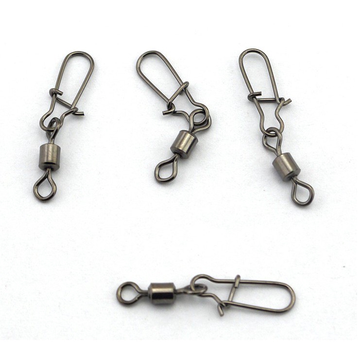Set 30 Móc Câu Cá Xoay Nhanh Bằng Hợp Kim Thép Chất Lượng Cao