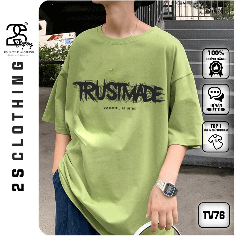 Áo Thun Tay Lỡ 2s Clothing Áo Phông ADLV Unisex Nam Nữ Cotton Oversize Form Rộng Giá Rẻ In Hình Nam Tính Hàn Quốc TV76 | BigBuy360 - bigbuy360.vn