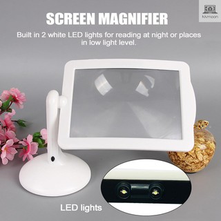 Kính Lúp Để Bàn 3x Xoay 360 Độ Có Đèn Led