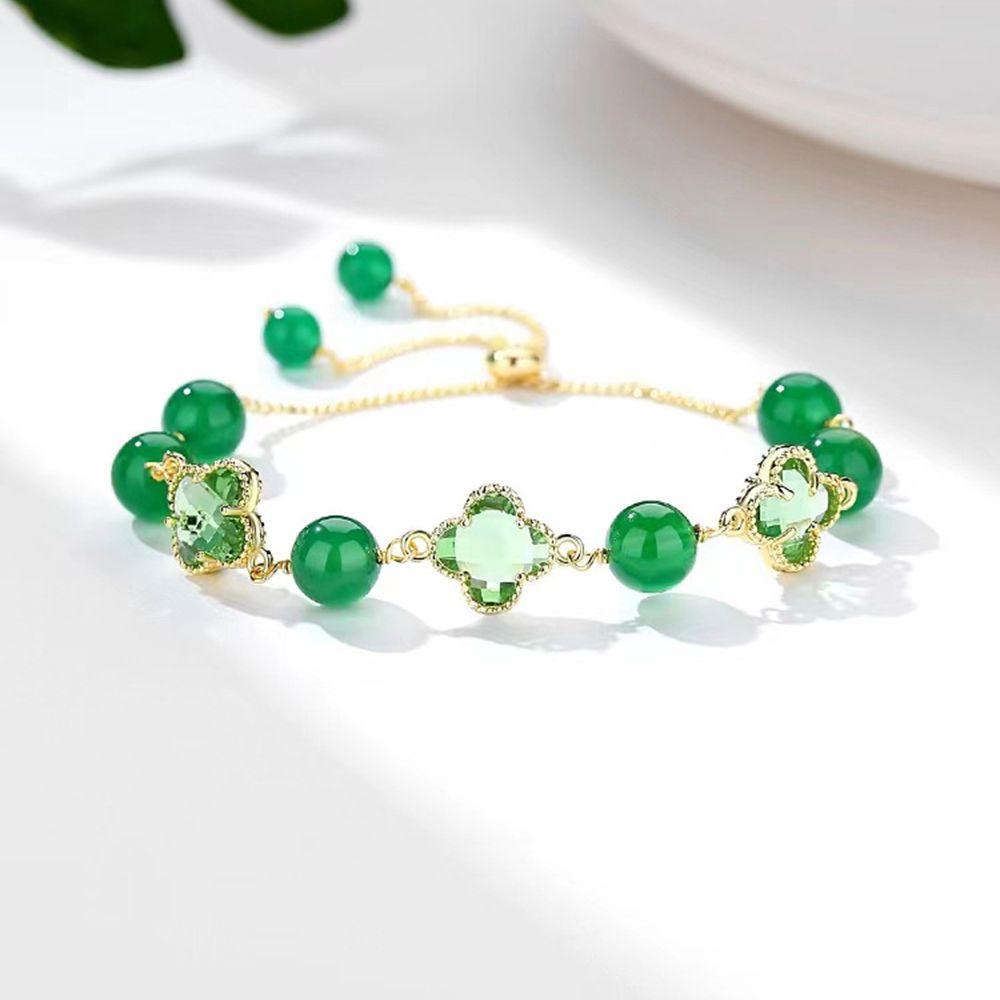 Vòng Tay Chuỗi Hạt Tròn Sáng Tạo Sang Trọng