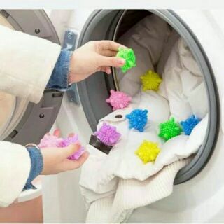 Combo 10 quả cầu gai giặt đồ máy giặt