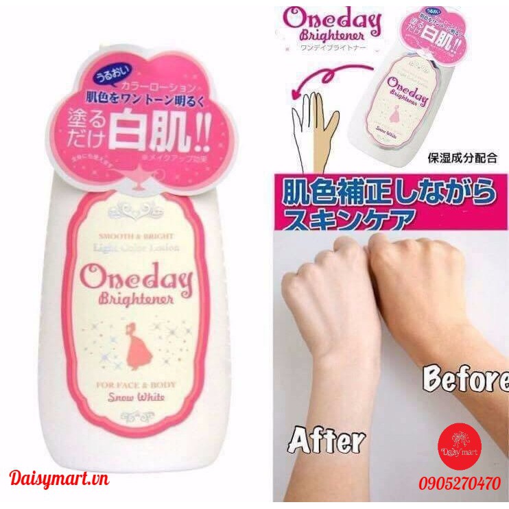 Dưỡng trắng da Oneday 120ml