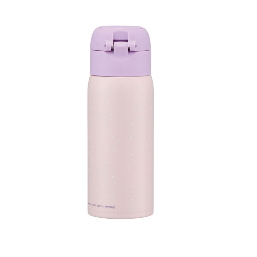 Bình Giữ Nhiệt Một Chạm Bằng Thép Không Gỉ Mymelody &amp; Kuromi 350ml STOT3