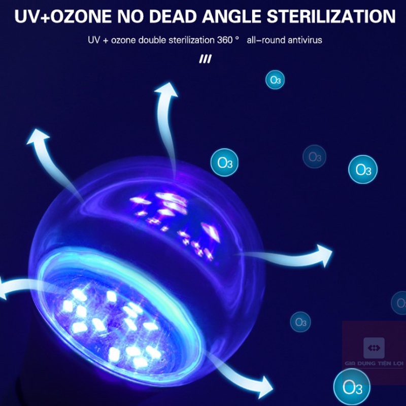 Đèn khử trùng diệt khuẩn LED UV E27 220V bảo vệ gia đình