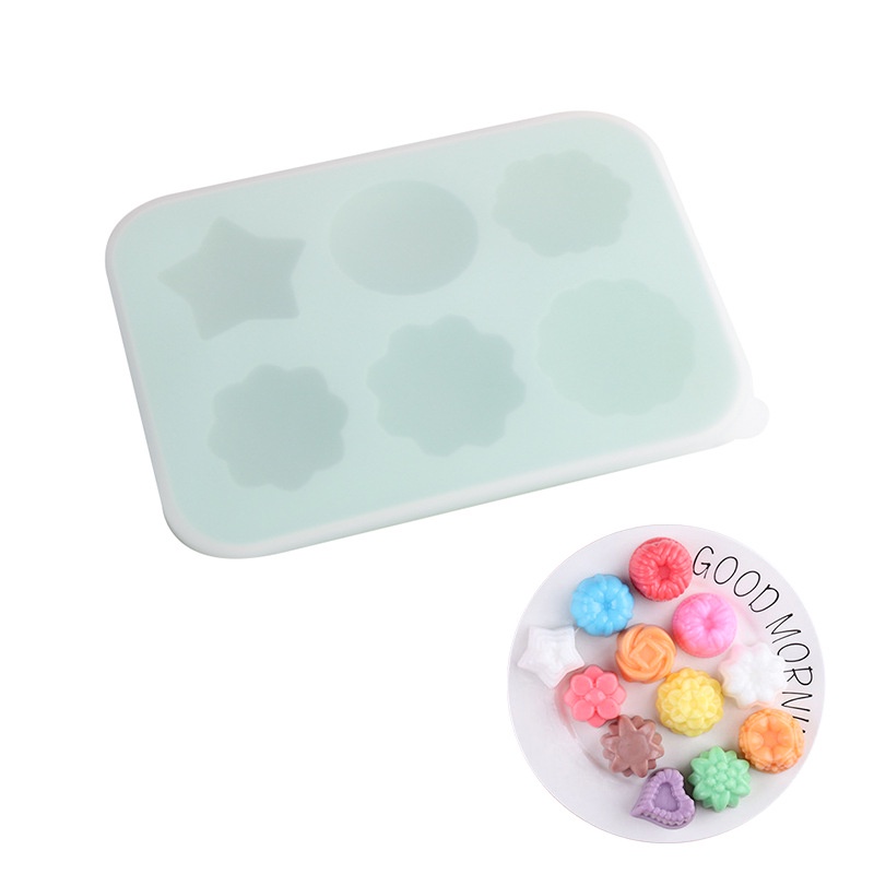 Khuôn Silicone 12 Ngăn Làm Đá Hình Hoa Hồng