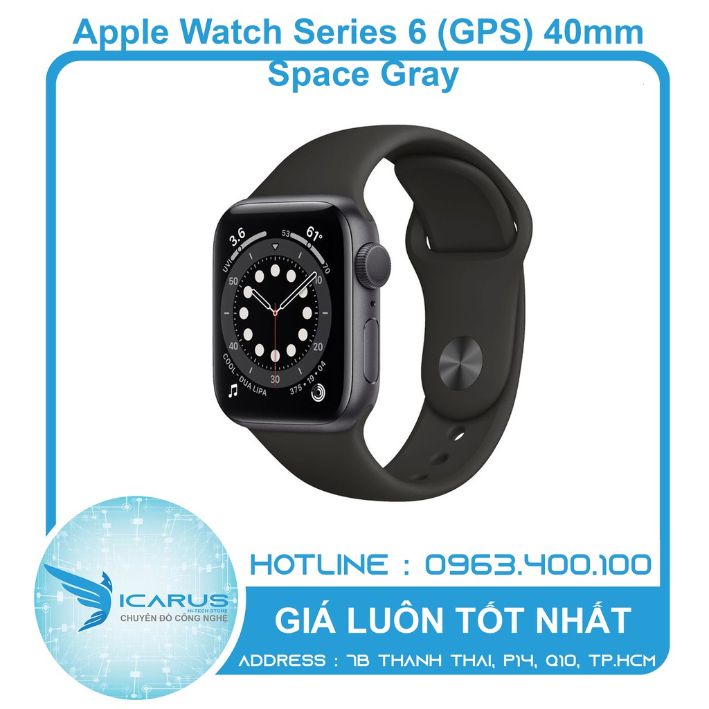 Đồng hồ Apple watch series 6 GPS 40mm chính hãng Apple mới 100% chưa kích hoạt