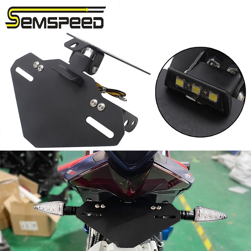 SEMSPEED Xe Máy Phía Sau Biển Số Đuôi Giá Đỡ Cho Aprilia RS660 RS 660 2020-2023 2024 2025