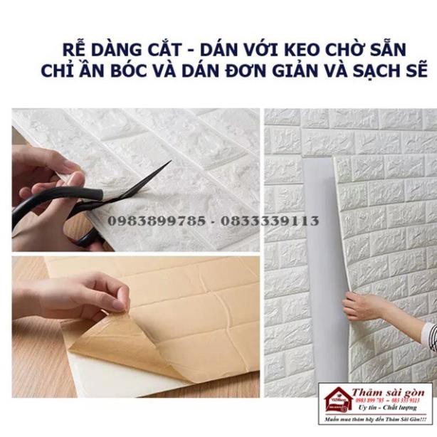 [70cmx77cm] Xốp dán tường giả gạch 3D