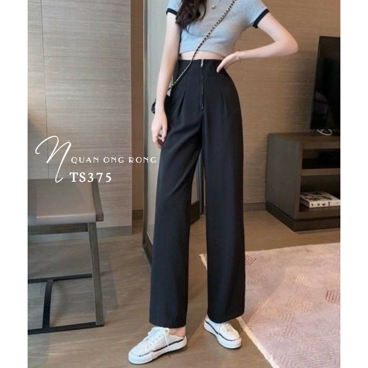 Quần tây có size đến 55kg ⚡Hàng đẹp⚡Ảnh thật⚡ Quần tây ống suông TS373 ⚡ Quần công sở nữ