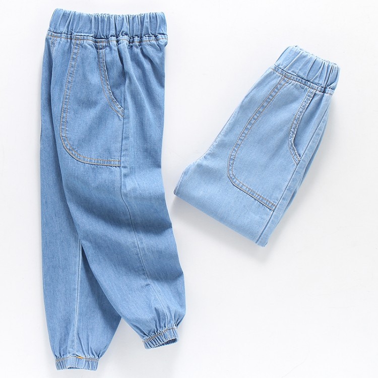 Quần Jeans Ống Rộng Thời Trang Cho Bé Trai